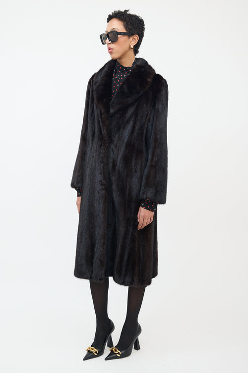 Dasco Brown Fur Long Coat