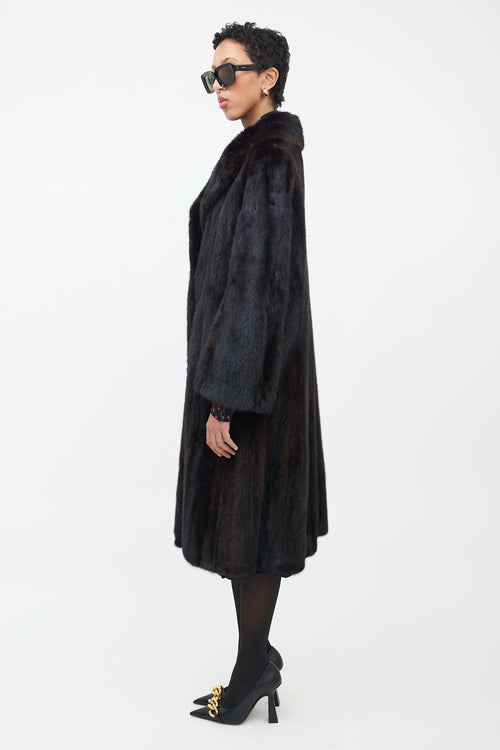 Dasco Brown Fur Long Coat