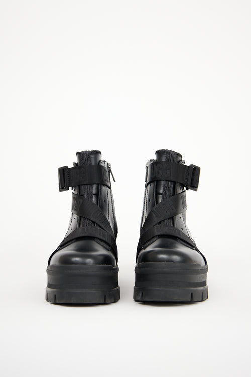 UGG Black Leather Sid Boot