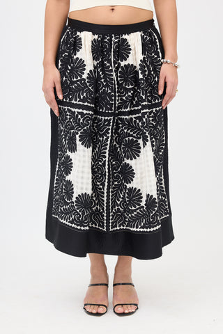 Ulla Johnson Fall 2022 Floral Francesca Skirt