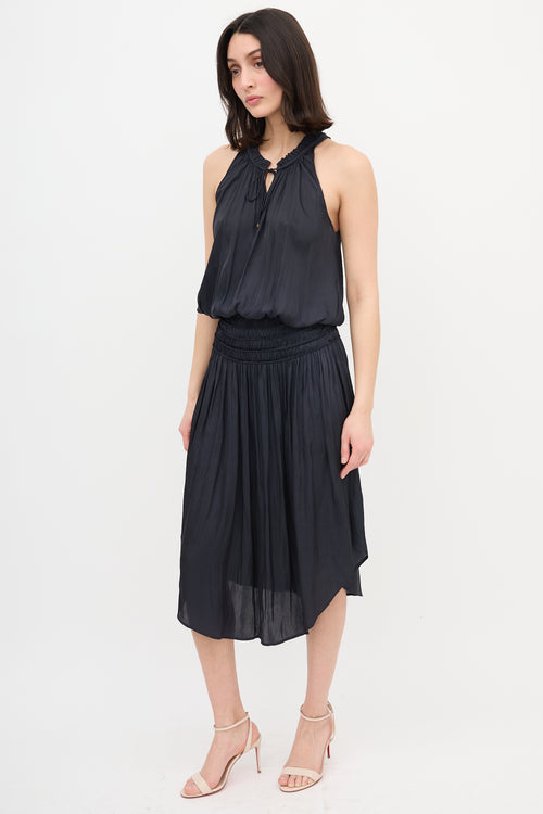 Ulla Johnson Satin Cleo Midi Dress