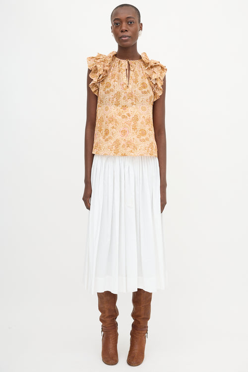 Ulla Johnson Floral Eliza Top