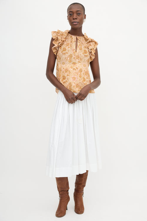 Ulla Johnson Floral Eliza Top