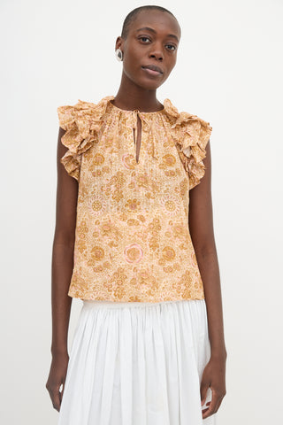 Ulla Johnson Floral Eliza Top