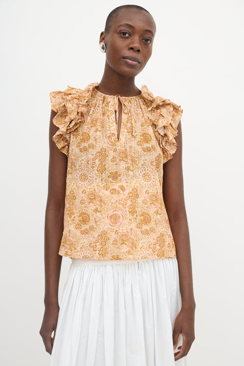 Ulla Johnson Floral Eliza Top