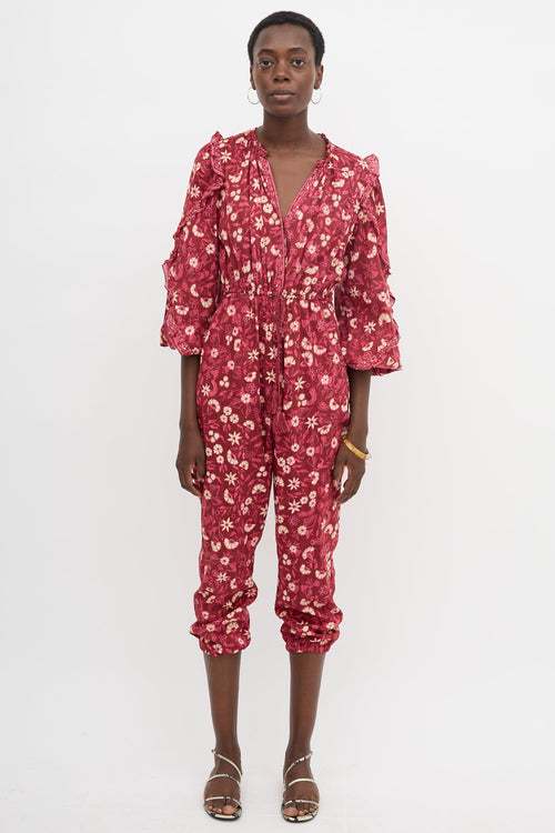 Ulla Johnson Delphine Floral Jumpsuit