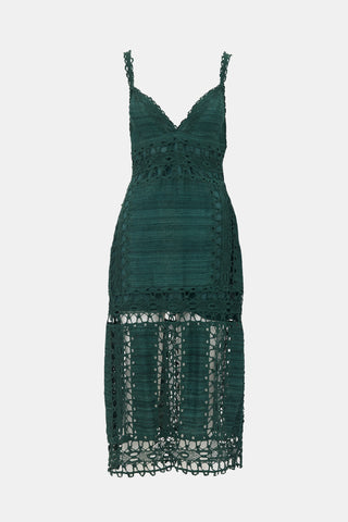Ulla Johnson Lace Paneled Shivani Dress