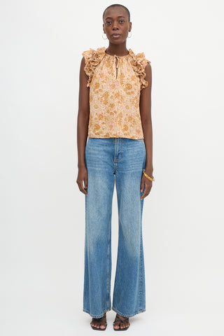 Ulla Johnson Floral Eliza Top