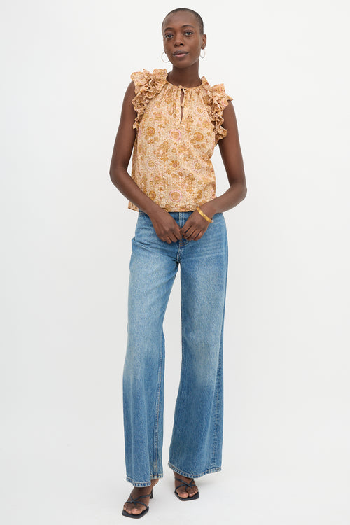 Ulla Johnson Floral Eliza Top