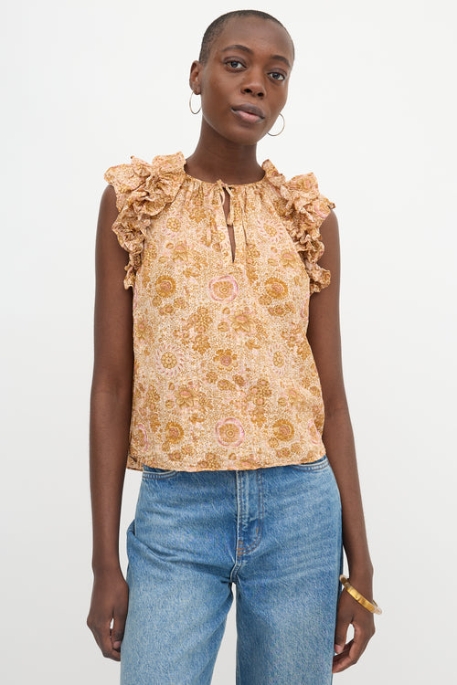 Ulla Johnson Floral Eliza Top