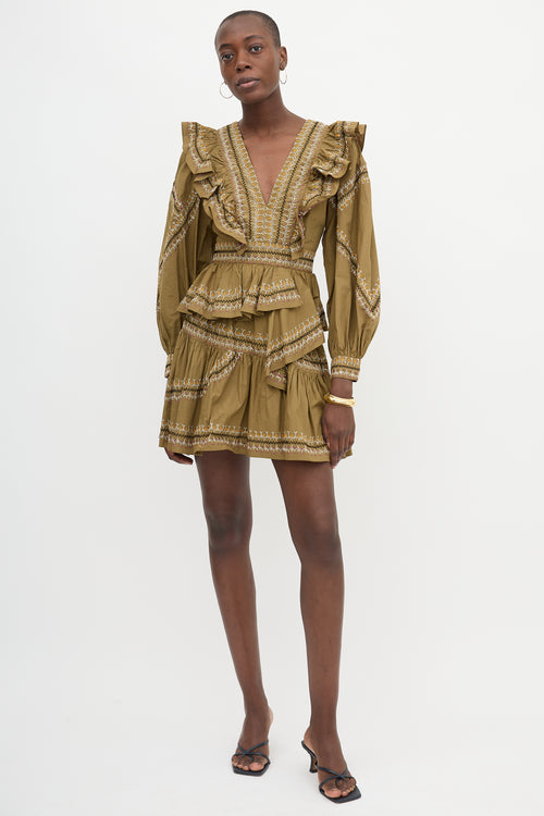 Ulla Johnson Anais Embroidered Dress