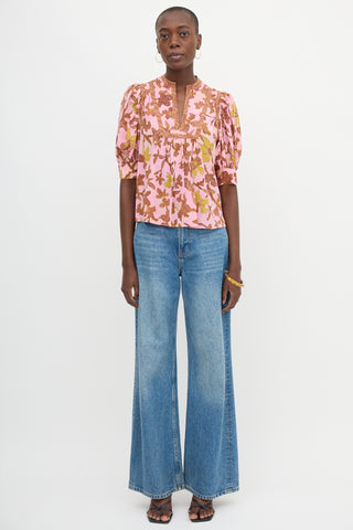 Ulla Johnson Silk Floral Desdra Top