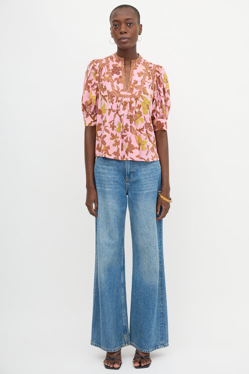 Ulla Johnson Silk Floral Desdra Top