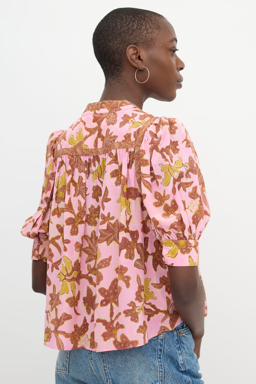 Ulla Johnson Silk Floral Desdra Top