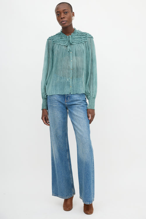 Ulla Johnson Silk Sheer Eloise Blouse