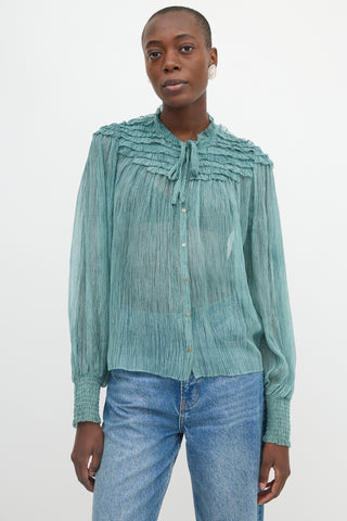 Ulla Johnson Silk Sheer Eloise Blouse
