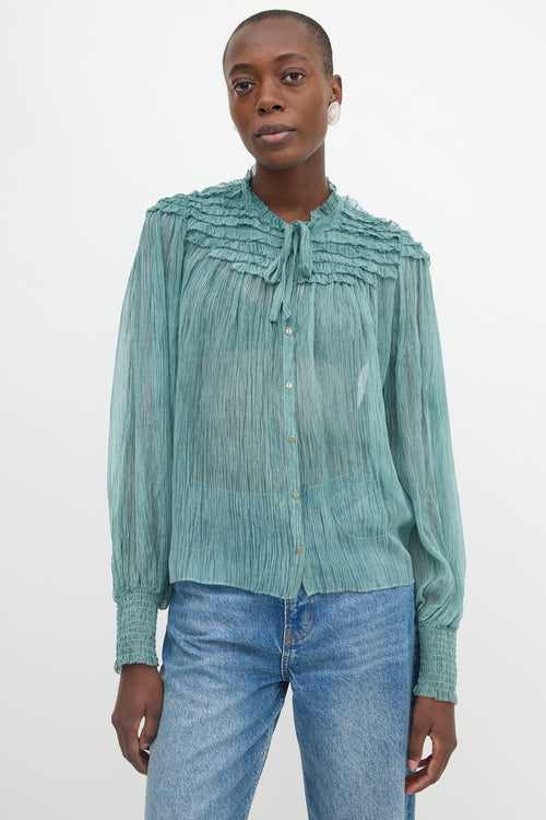 Ulla Johnson Silk Sheer Eloise Blouse