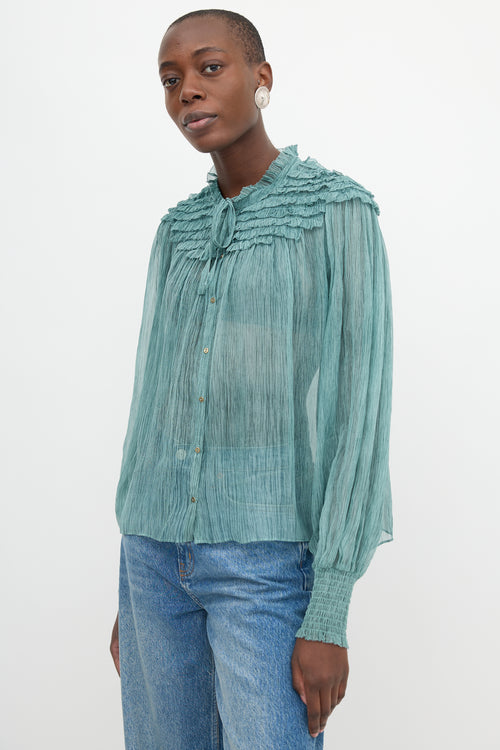 Ulla Johnson Silk Sheer Eloise Blouse