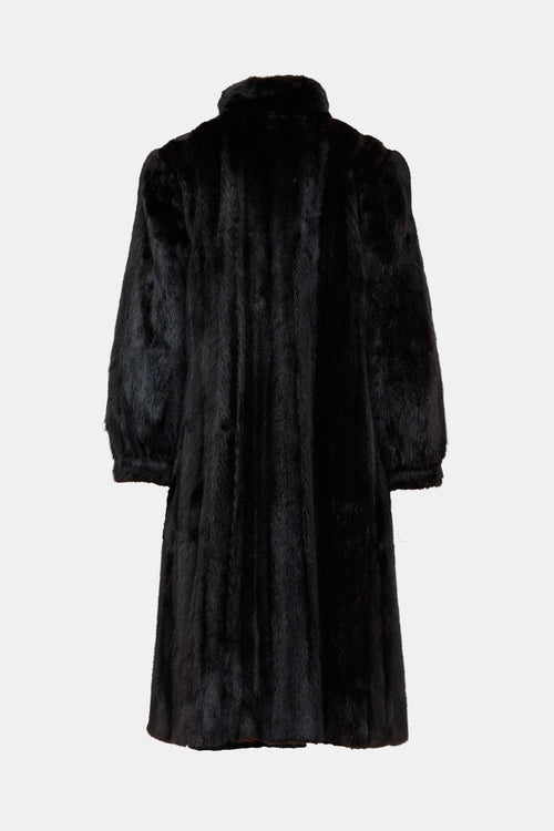 Panelled Fur Coat