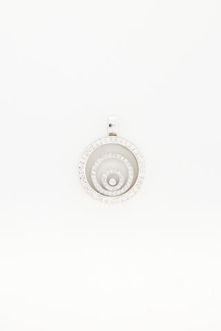 Fine Jewelry 18K White Gold & Diamond Circle Pendant