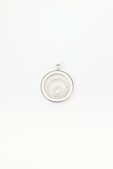 Fine Jewelry 18K White Gold & Diamond Circle Pendant