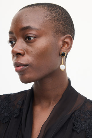 VSP Archive Gold & Multi Geometric Drop Earrings