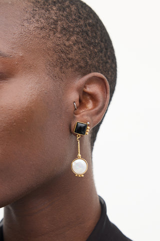 VSP Archive Gold & Multi Geometric Drop Earrings