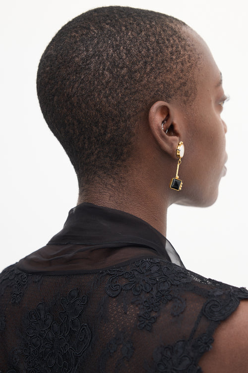 VSP Archive Gold & Multi Geometric Drop Earrings