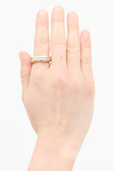Links of London Rose Gold & Diamond Love Note Ring