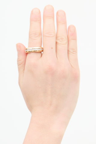 Links of London Rose Gold & Diamond Love Note Ring