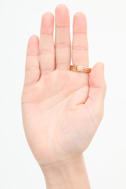Links of London Rose Gold & Diamond Love Note Ring
