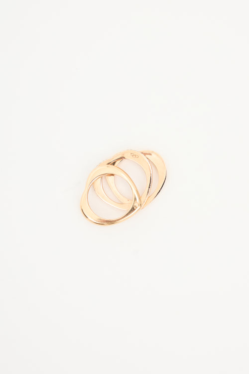 Links of London Rose Gold & Diamond Love Note Ring