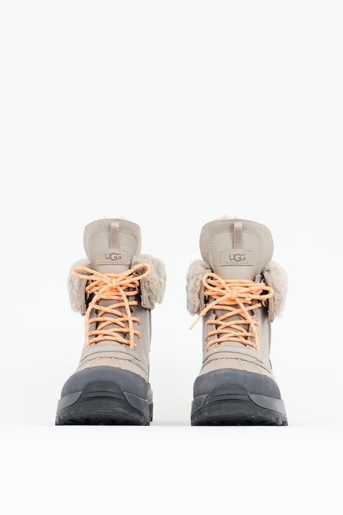 Ugg Leather & Faux Fur Adirondack  Boot