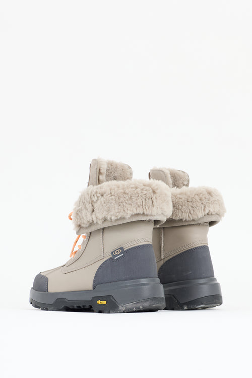 Ugg Leather & Faux Fur Adirondack  Boot