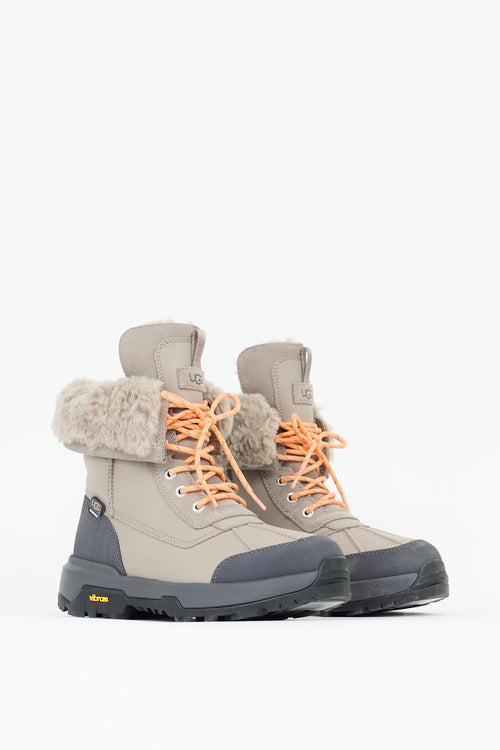 Ugg Leather & Faux Fur Adirondack  Boot