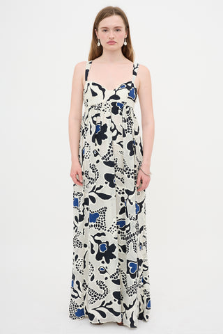 Ulla Johnson Fil Coupé Floral Maxi Dress