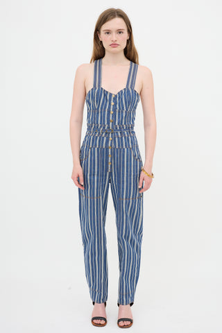 Ulla Johnson Striped Jonah Engineer Overall