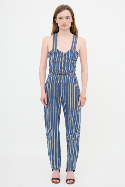 Ulla Johnson Striped Jonah Engineer Overall