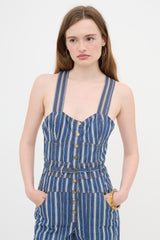 Ulla Johnson Striped Jonah Engineer Overall