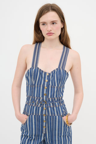 Ulla Johnson Striped Jonah Engineer Overall