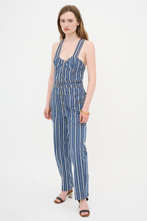 Ulla Johnson Striped Jonah Engineer Overall