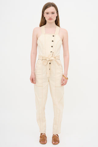Ulla Johnson Denim Belted Overall