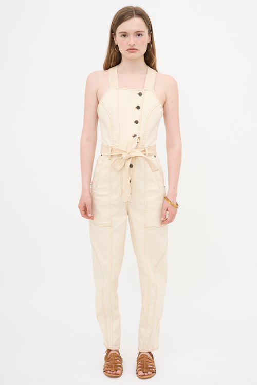 Ulla Johnson Denim Belted Overall