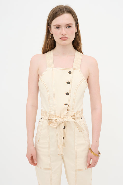 Ulla Johnson Denim Belted Overall