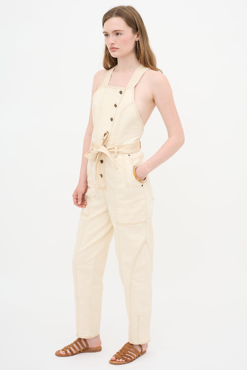 Ulla Johnson Denim Belted Overall