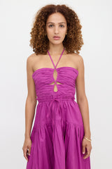Ulla Johnson Ruched Ella Cutout Dress