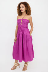 Ulla Johnson Ruched Ella Cutout Dress