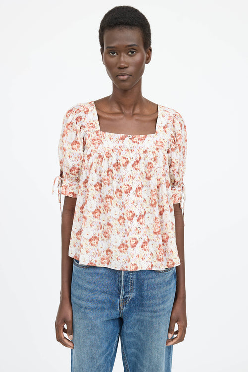 Ulla Johnson Patterned Lorraine  Blouse
