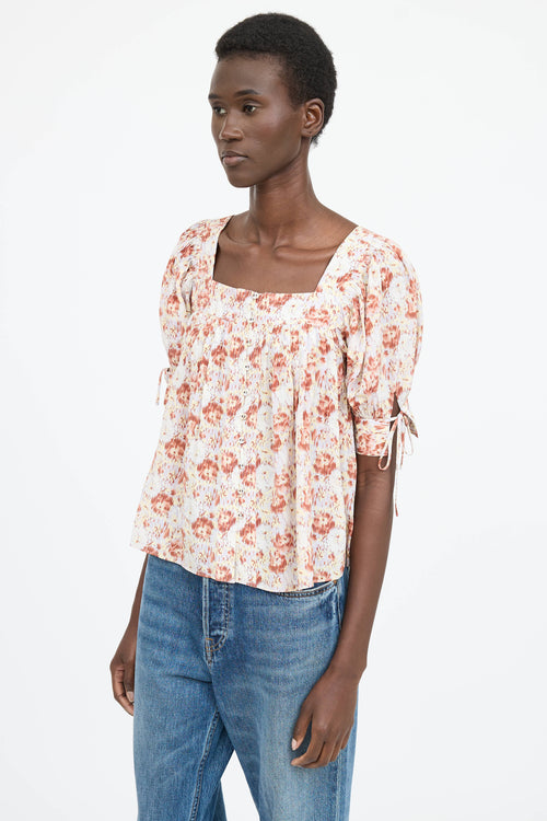 Ulla Johnson Patterned Lorraine  Blouse