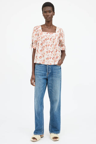 Ulla Johnson Patterned Lorraine  Blouse